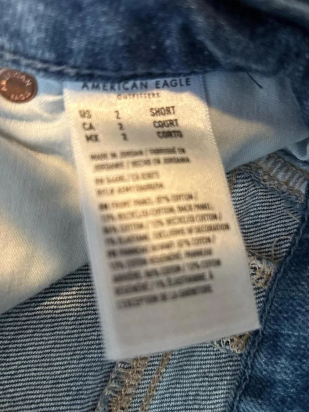 American Eagle Outfitters Women's Blue and Navy Jeans